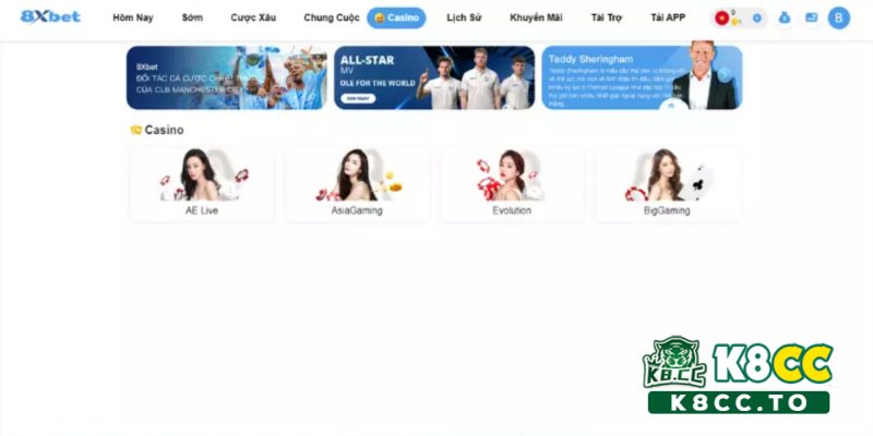 Các sân chơi 8xbet mang để tỷ lệ thưởng cực khủng