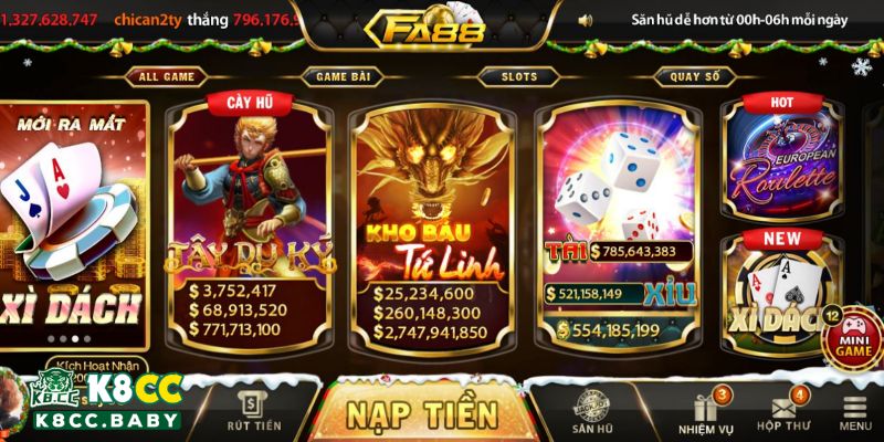 Giới thiệu game bài đổi thưởng Fa88 Club - Hệ thống cá cược cực mê